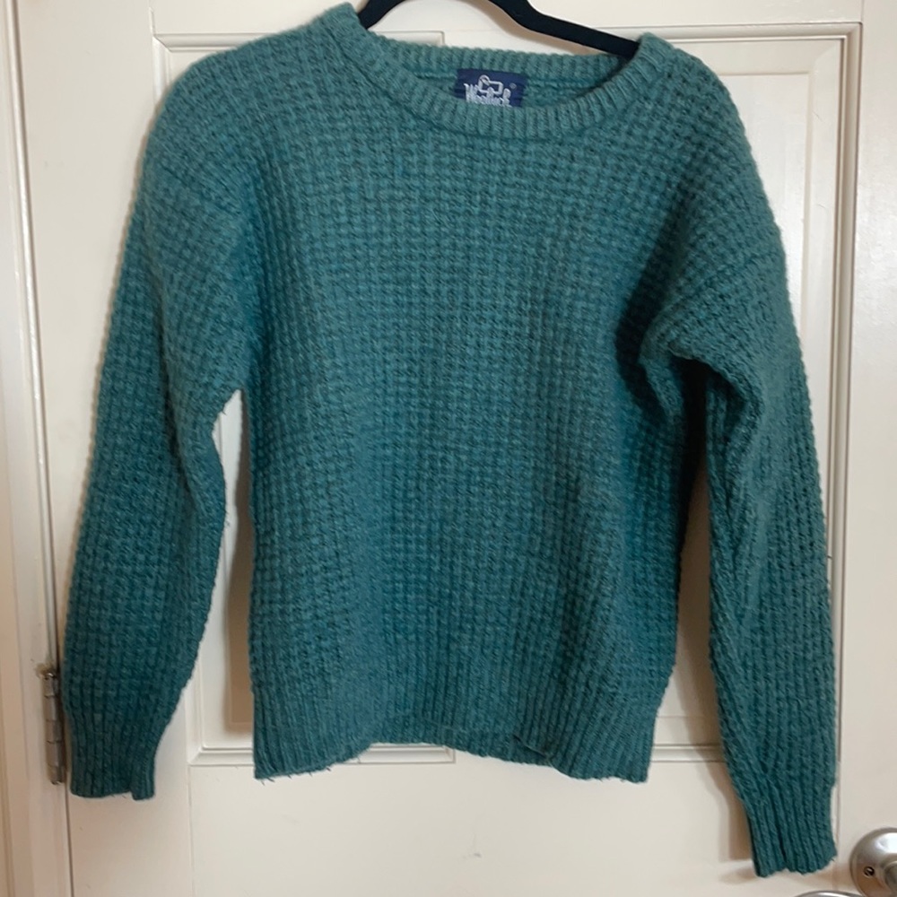 Vintage Woolrich blue/green sweater